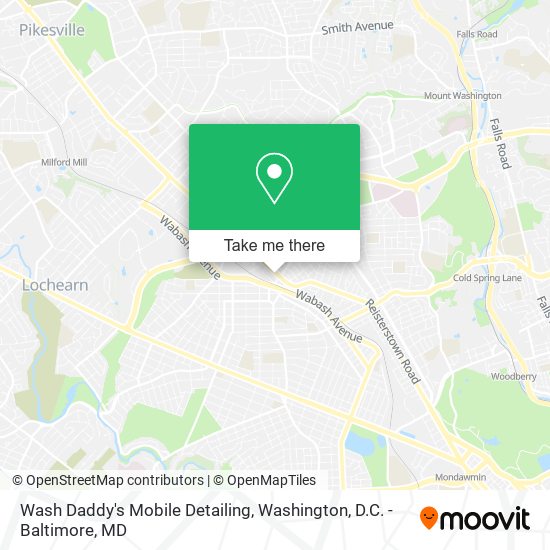 Wash Daddy's Mobile Detailing map