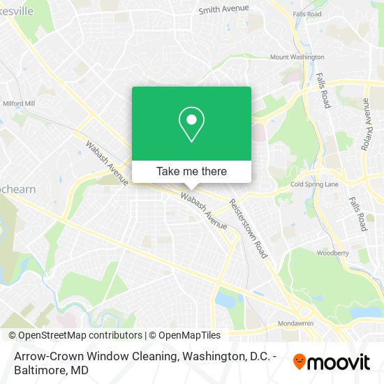 Arrow-Crown Window Cleaning map