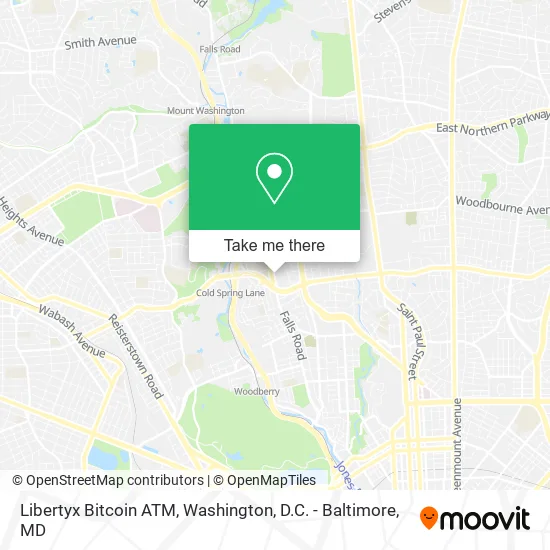 Mapa de Libertyx Bitcoin ATM