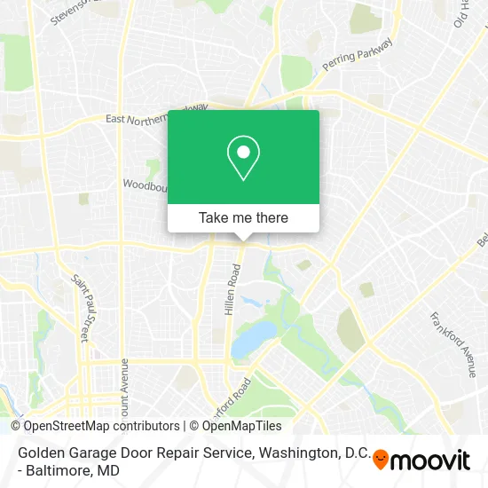 Golden Garage Door Repair Service map