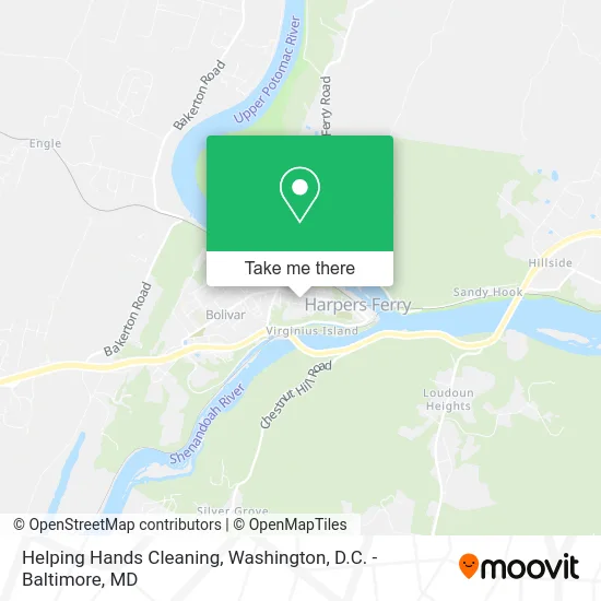 Helping Hands Cleaning map