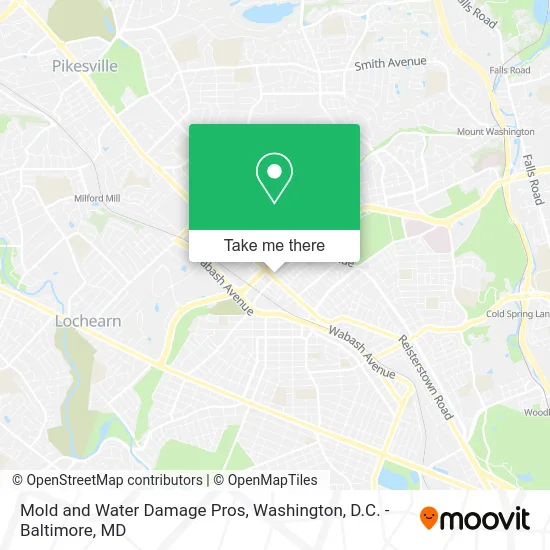 Mold and Water Damage Pros map