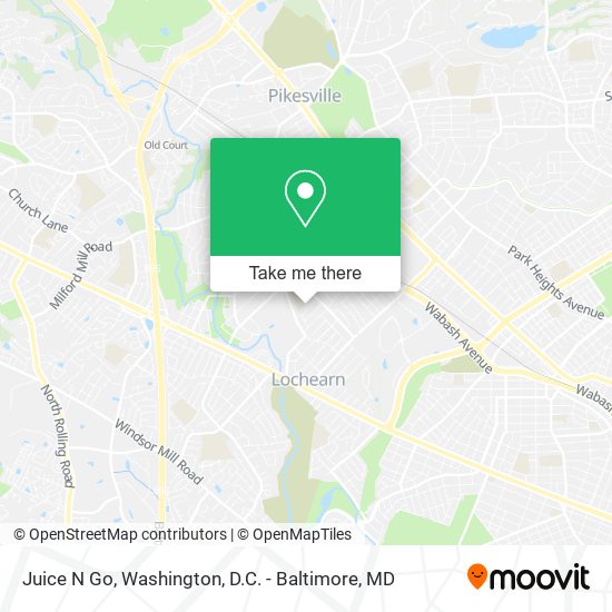 Juice N Go map