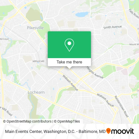 Main Events Center map