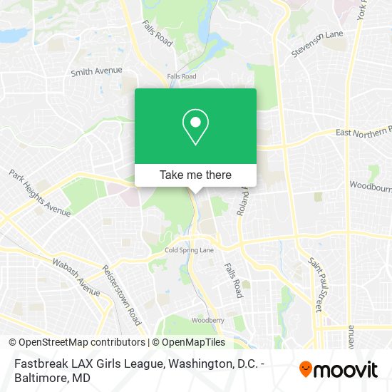 Fastbreak LAX Girls League map