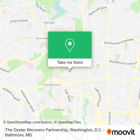 The Oyster Recovery Partnership map