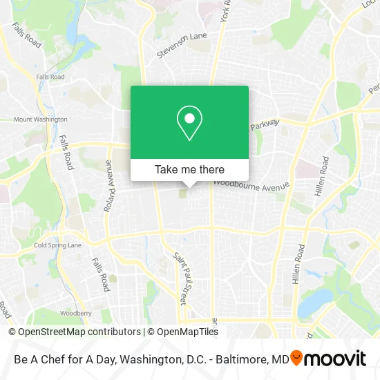 Be A Chef for A Day map