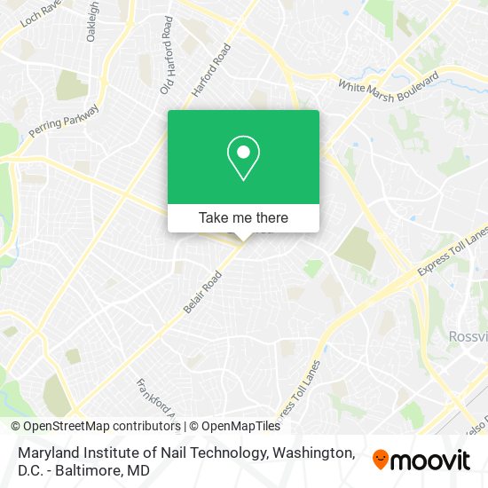 Maryland Institute of Nail Technology map