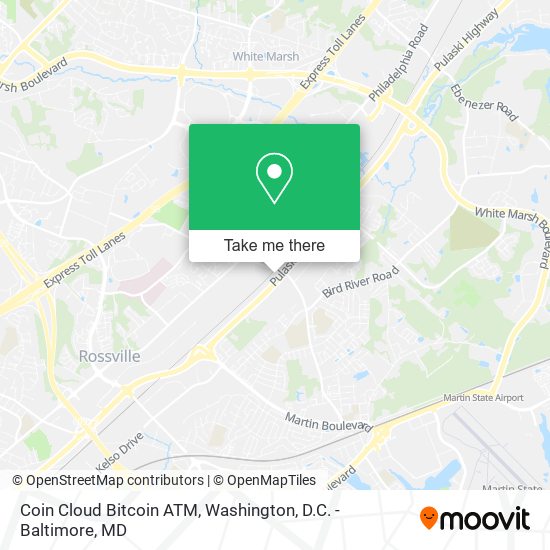 Mapa de Coin Cloud Bitcoin ATM