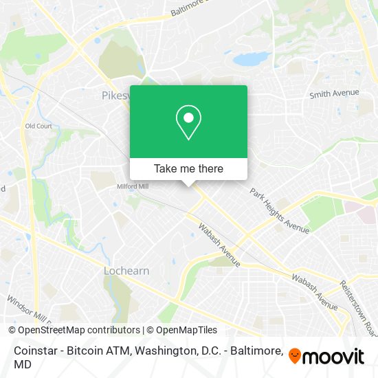 Mapa de Coinstar - Bitcoin ATM