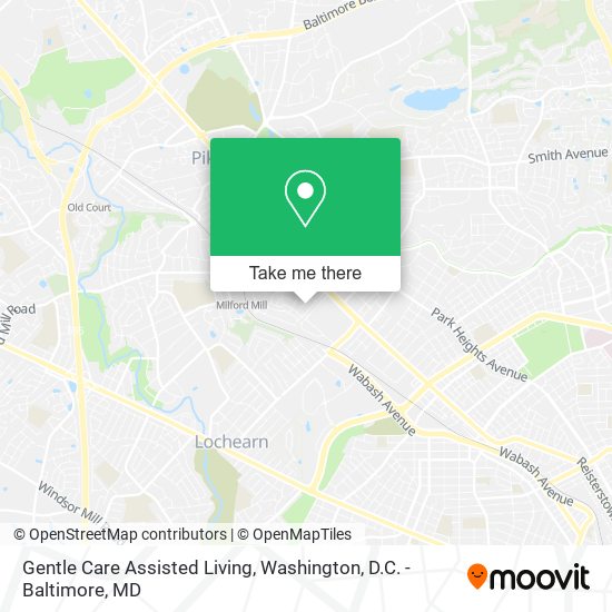 Gentle Care Assisted Living map