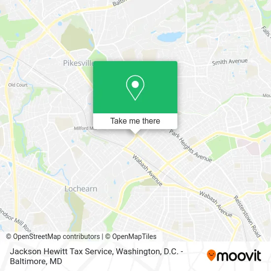 Jackson Hewitt Tax Service map