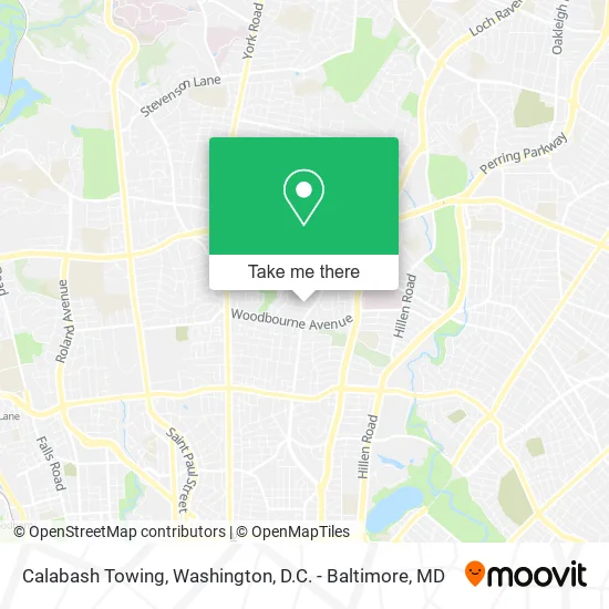 Calabash Towing map