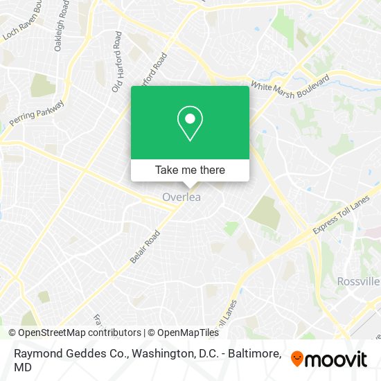 Raymond Geddes Co. map