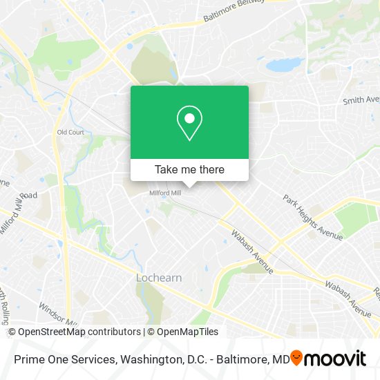 Mapa de Prime One Services