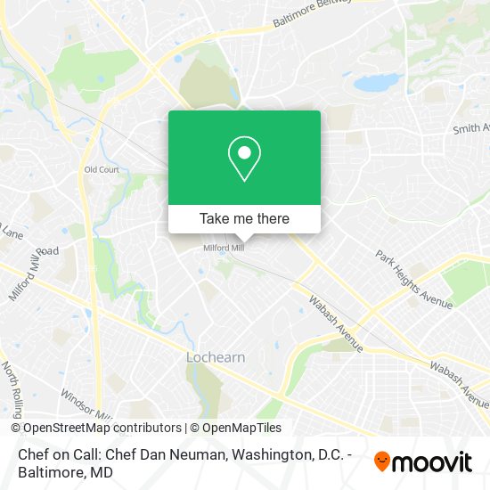 Chef on Call: Chef Dan Neuman map
