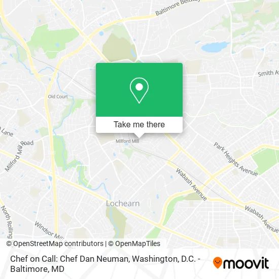 Mapa de Chef on Call: Chef Dan Neuman