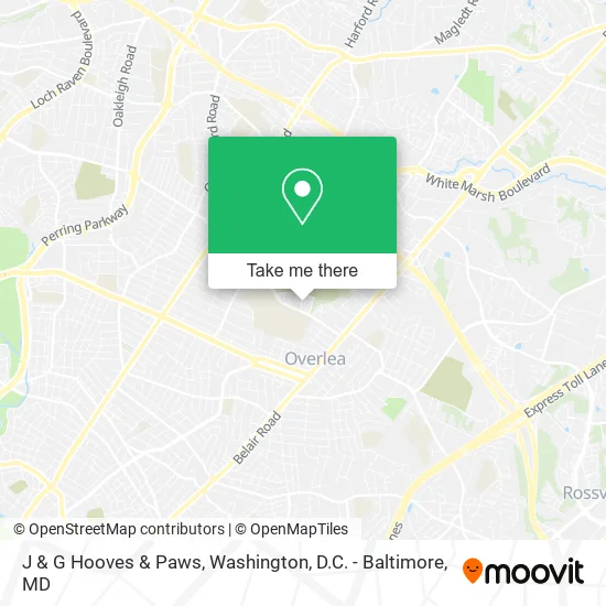 J & G Hooves & Paws map