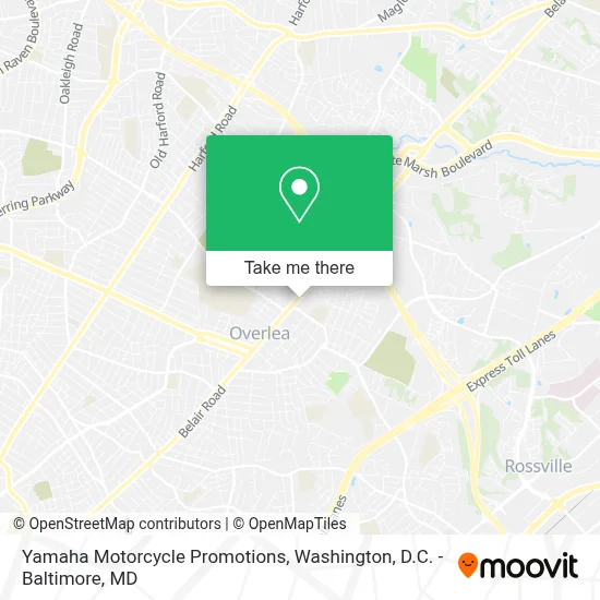 Yamaha Motorcycle Promotions map