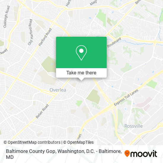 Mapa de Baltimore County Gop