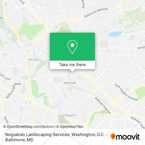 Noguera's Landscaping Services map