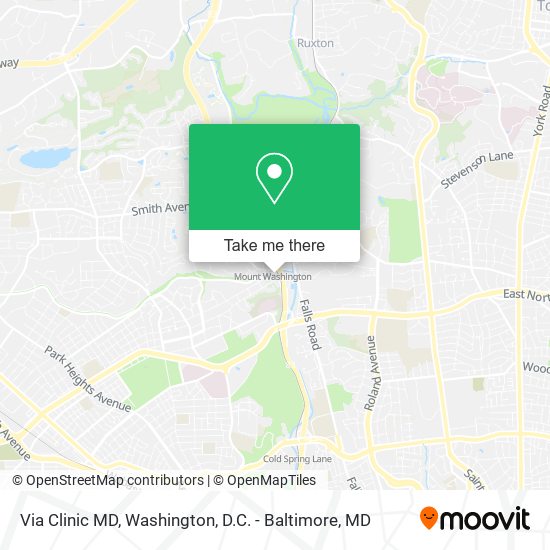 Mapa de Via Clinic MD