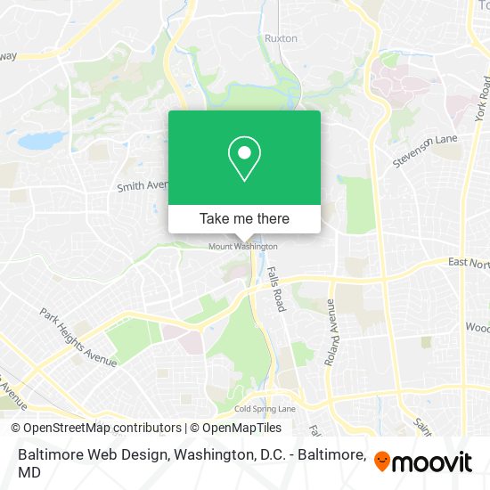 Mapa de Baltimore Web Design