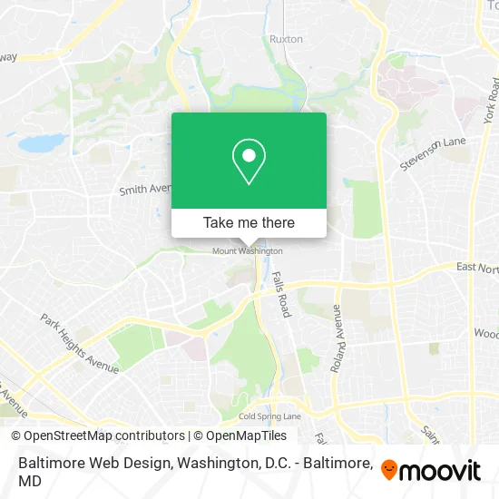 Baltimore Web Design map