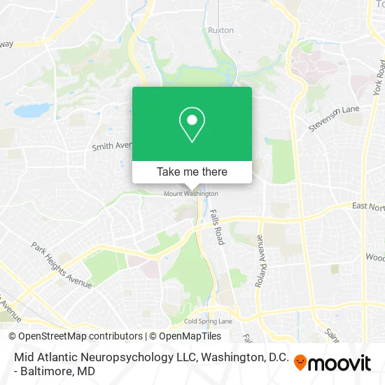 Mid Atlantic Neuropsychology LLC map