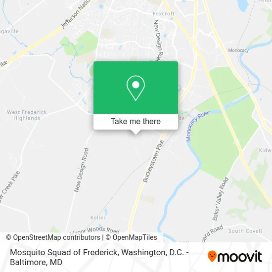 Mosquito Squad of Frederick map