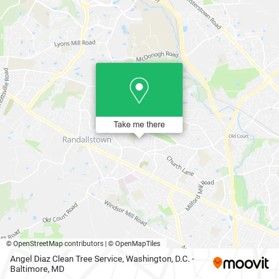 Angel Diaz Clean Tree Service map