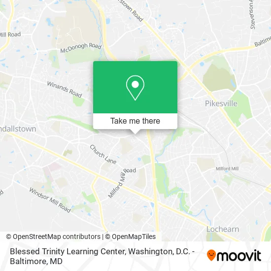 Blessed Trinity Learning Center map