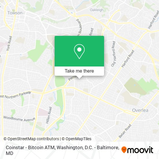 Mapa de Coinstar - Bitcoin ATM