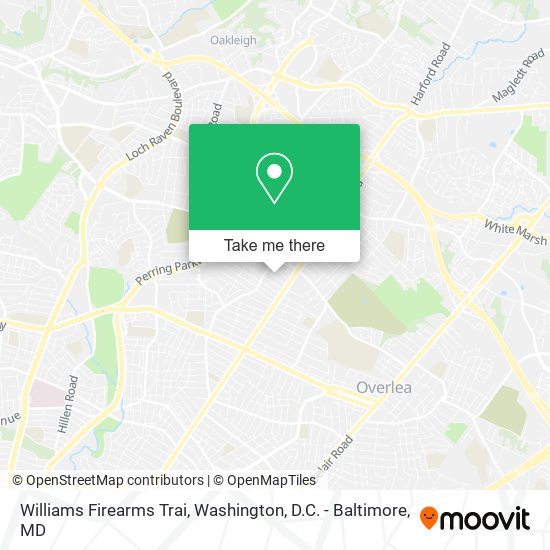 Williams Firearms Trai map