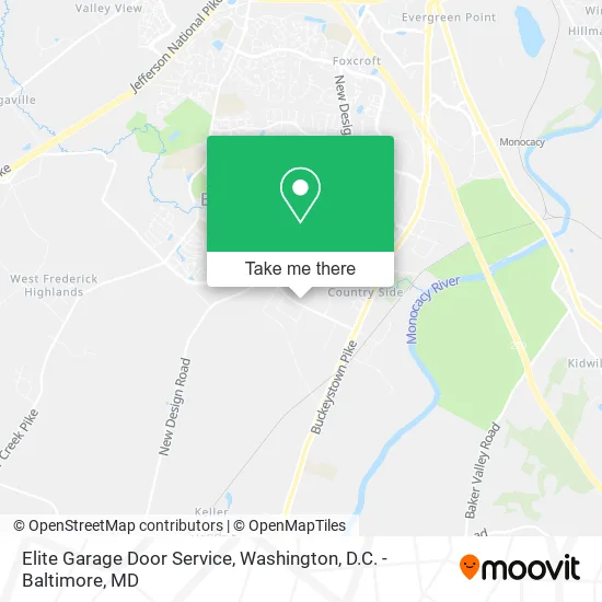 Elite Garage Door Service map