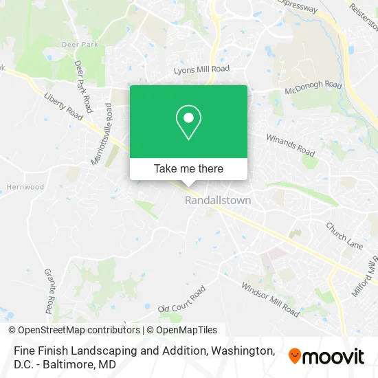 Mapa de Fine Finish Landscaping and Addition