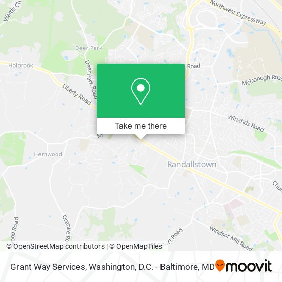 Grant Way Services map