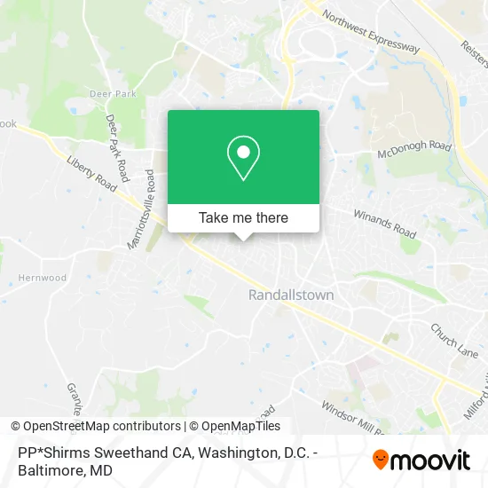 Mapa de PP*Shirms Sweethand CA