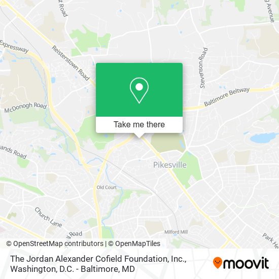 Mapa de The Jordan Alexander Cofield Foundation, Inc.