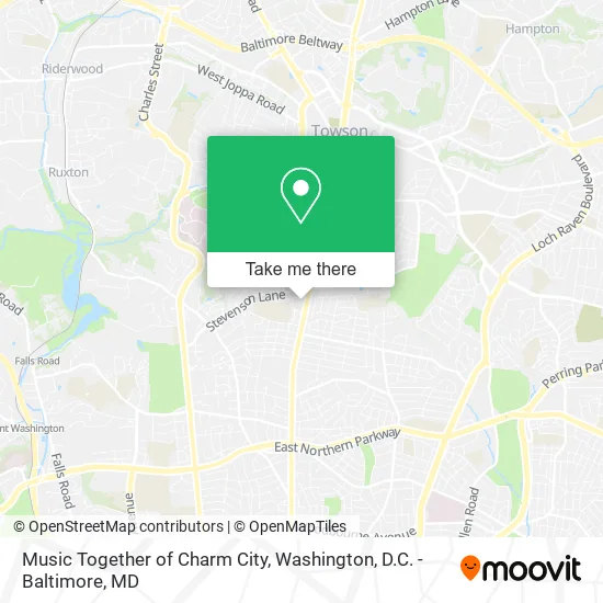 Mapa de Music Together of Charm City