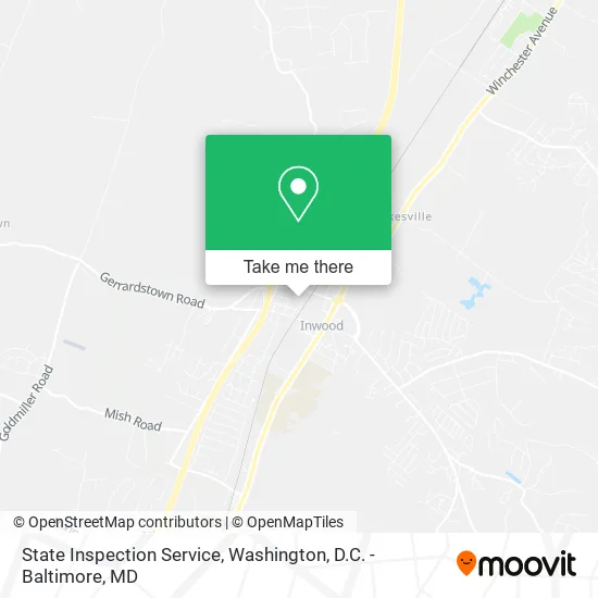 State Inspection Service map