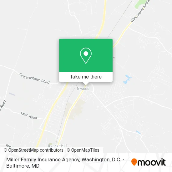 Miller Family Insurance Agency map