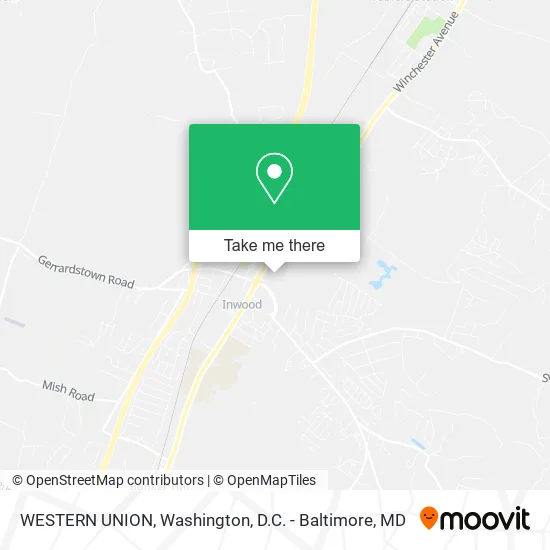 WESTERN UNION map