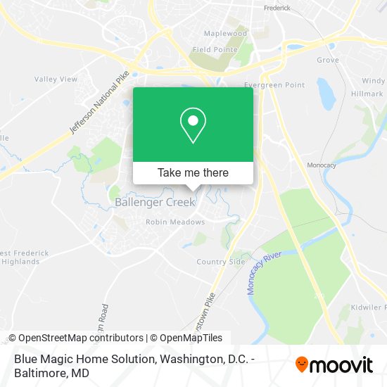 Blue Magic Home Solution map