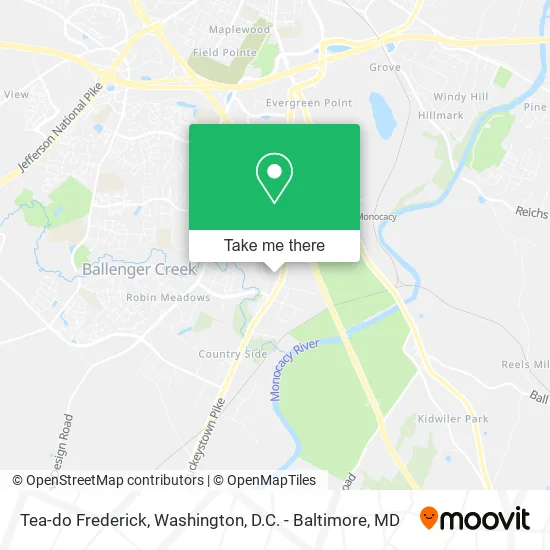 Tea-do Frederick map