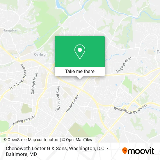 Chenoweth Lester G & Sons map