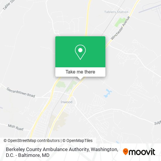 Mapa de Berkeley County Ambulance Authority