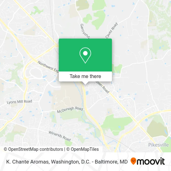 K. Chante Aromas map