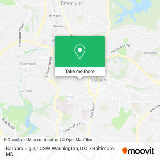 Barbara Elgin, LCSW map