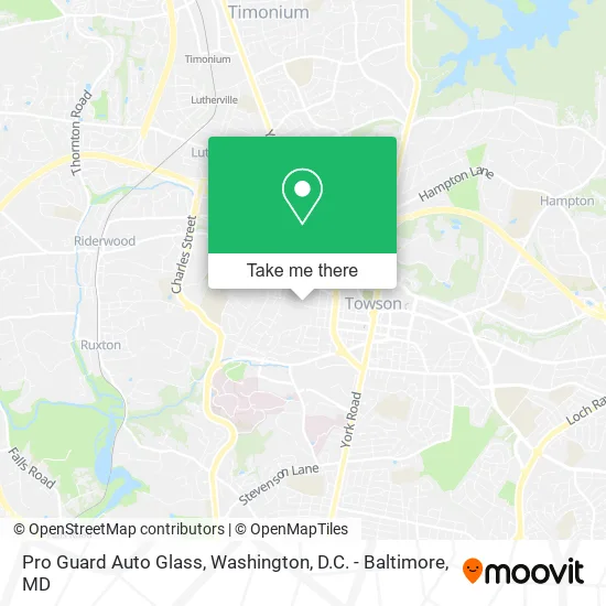 Pro Guard Auto Glass map